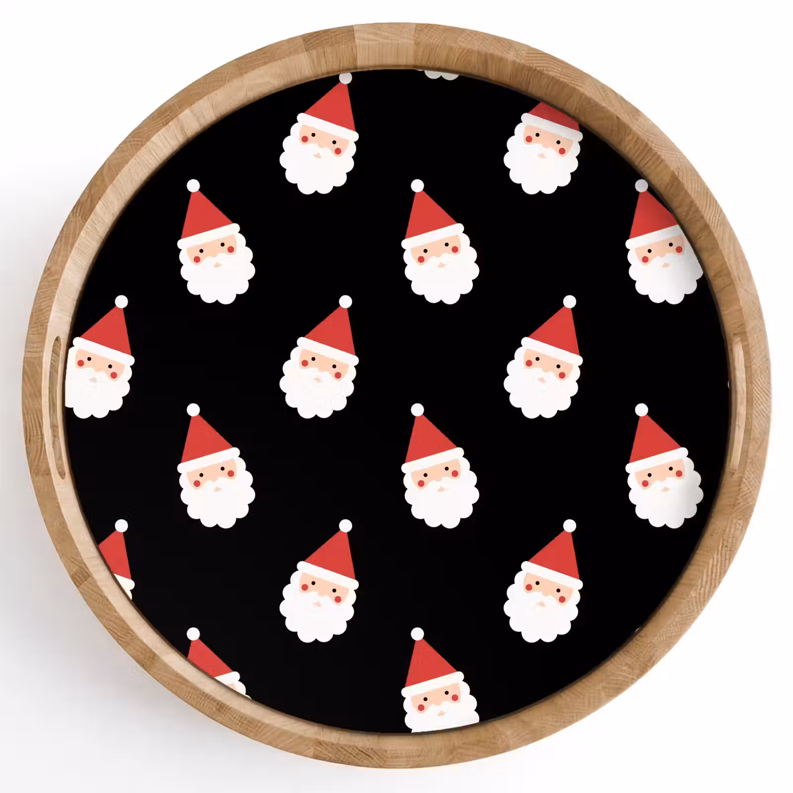 Dienblad - Kerstman - Kerst - Zwart — 1