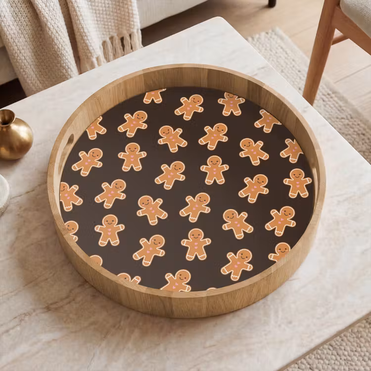 Dienblad - Bruin - Peperkoek - Kerst — 2