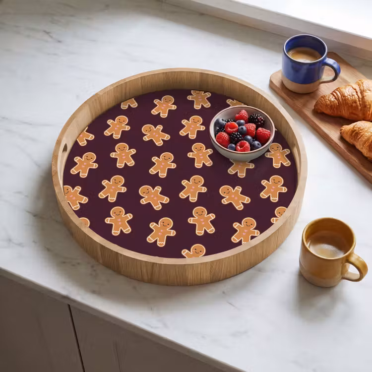 Dienblad - Burgudy - Peperkoek - Kerst — 4