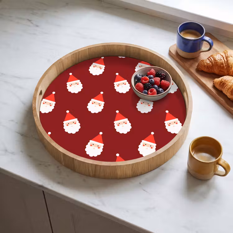 Dienblad - Kerst - Kerstman - Rood — 4