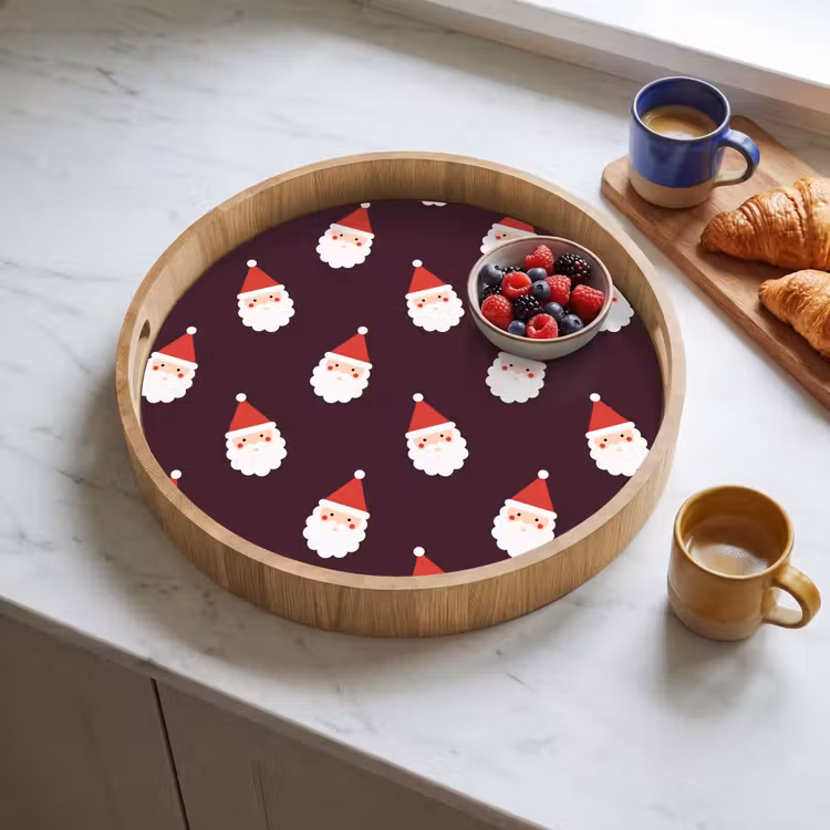 Dienblad - Kerstman - Kerst - Donker - Rood — 4