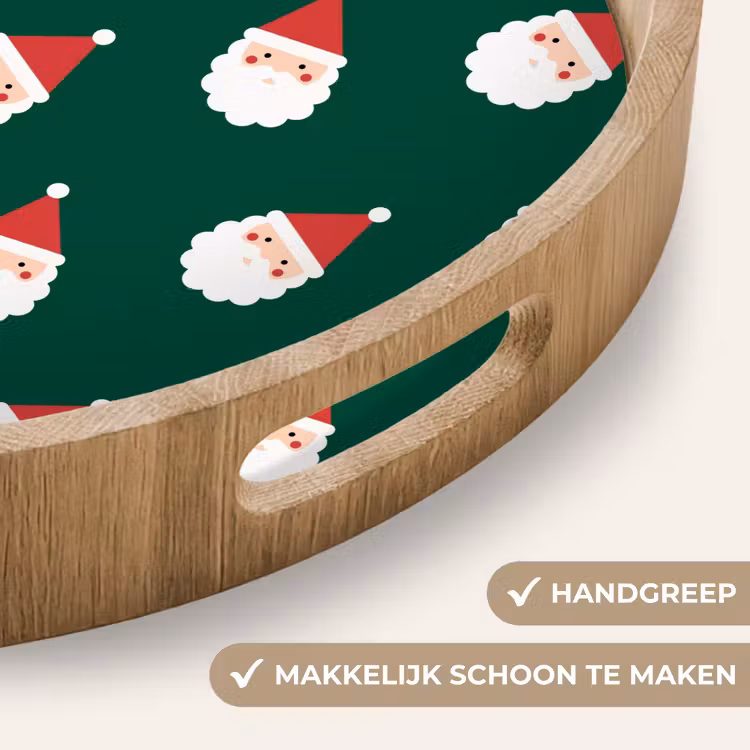 Dienblad - Kerstman - Kerst - Groen — 5