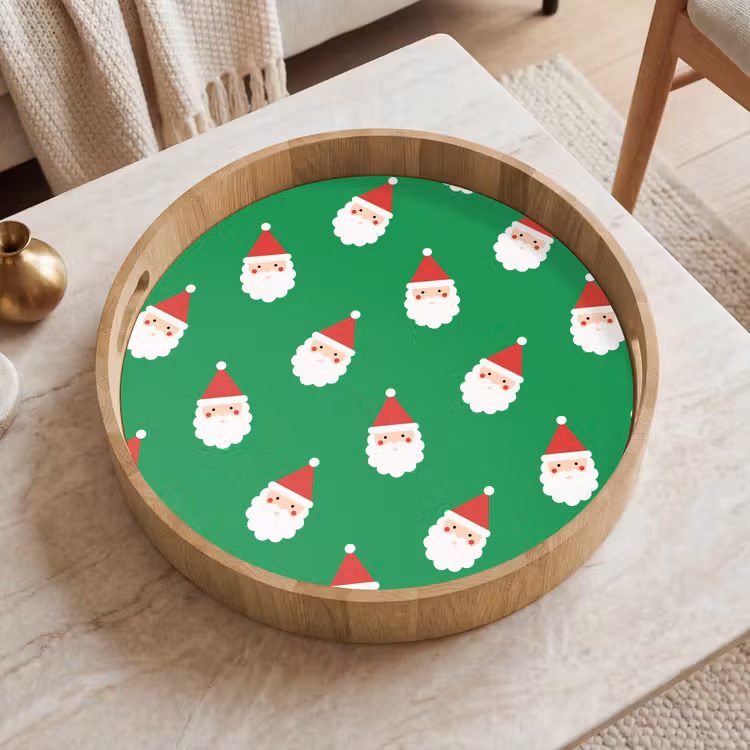 Dienblad - Kerstman - Kerst - Neon - Groen — 2