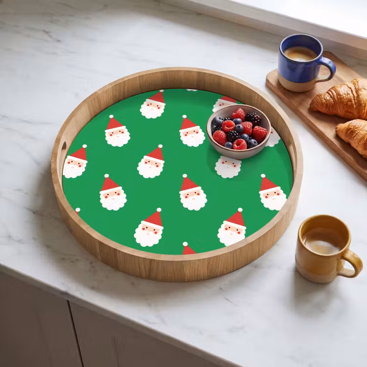 Dienblad - Kerstman - Kerst - Neon - Groen — 4