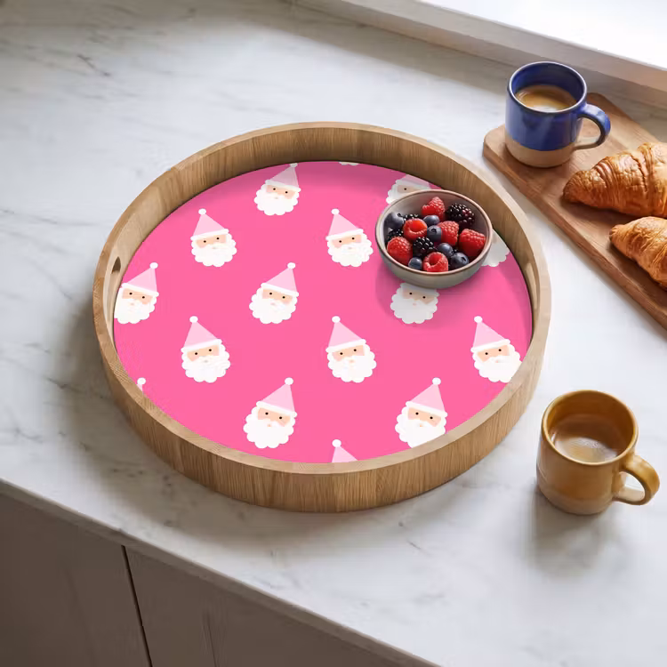 Dienblad - Kerstman - Kerst - Neon - Roze — 4