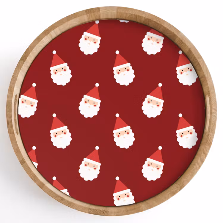 Dienblad - Kerstman - Kerst - Rood — 1