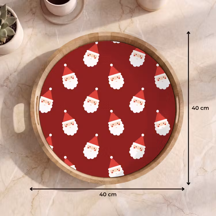 Dienblad - Kerstman - Kerst - Rood — 9