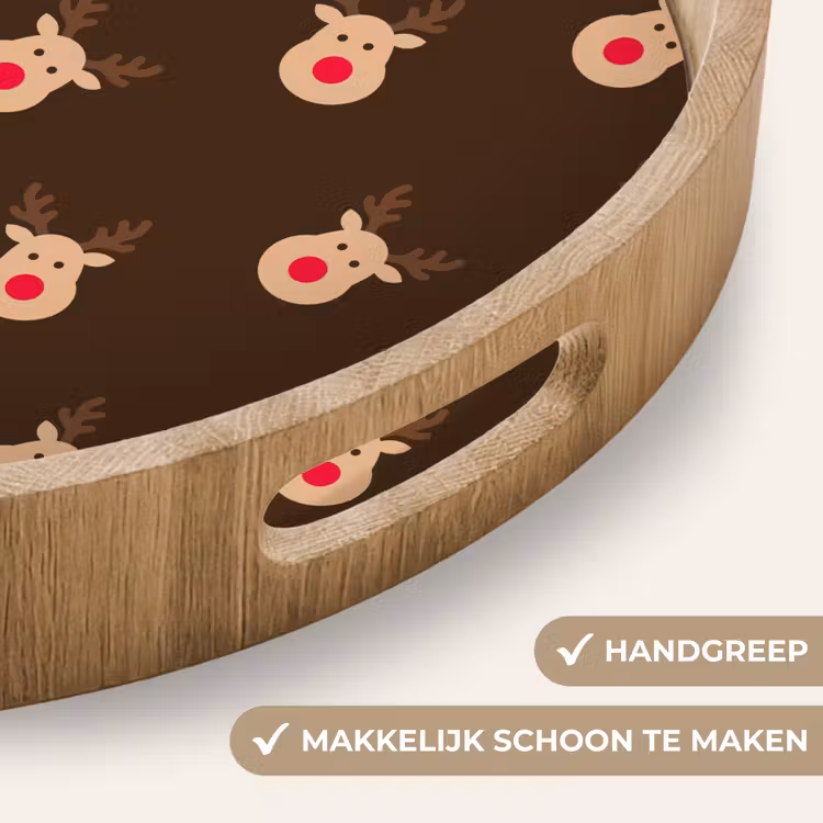 Dienblad - Rendieren - Kerst - Bruin — 5