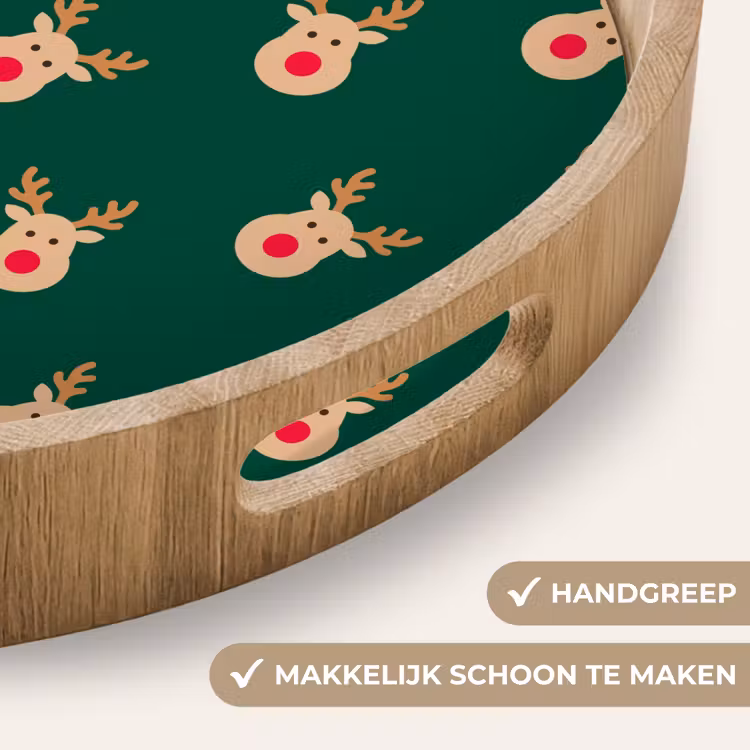 Dienblad - Rendieren - Kerst - Groen — 5