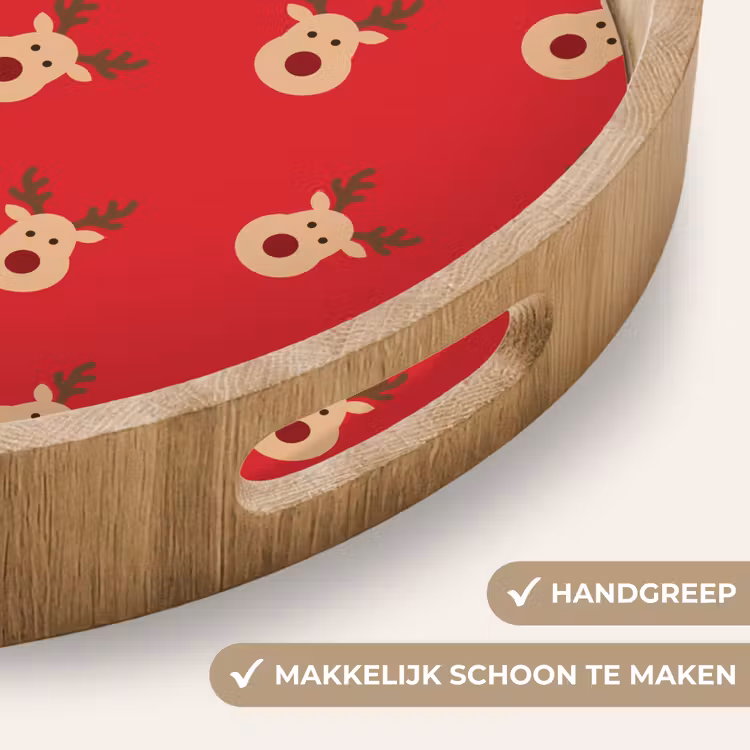 Dienblad - Rendieren - Kerst - Rood — 5