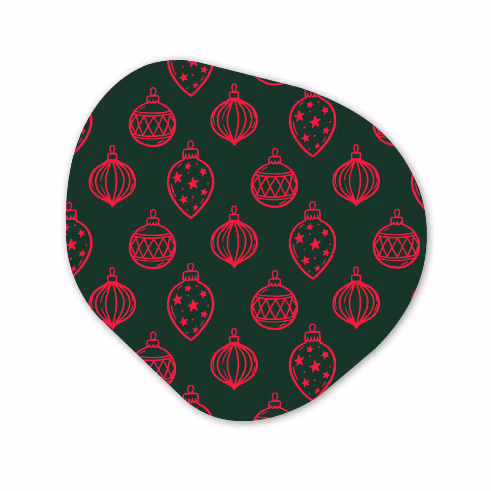 Organisch schilderij forex - Kerstbal - Rood - Groen — 1