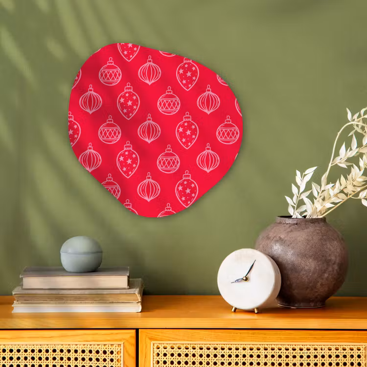 Organisch schilderij forex - Kerstbal - Rood - Roze — 2