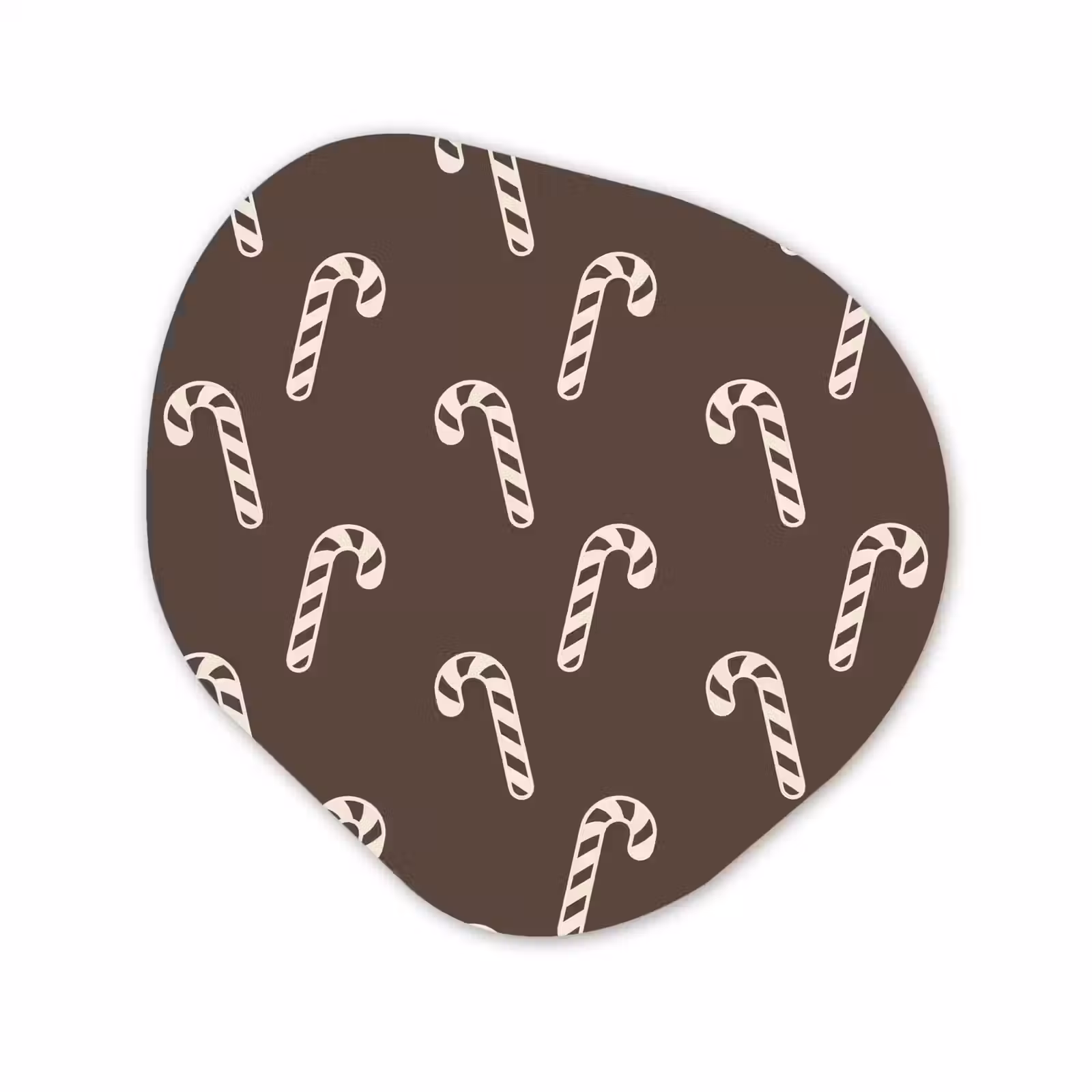 Organisch schilderij forex - Kerst - Crème - Taupe - Zuurstok — 1