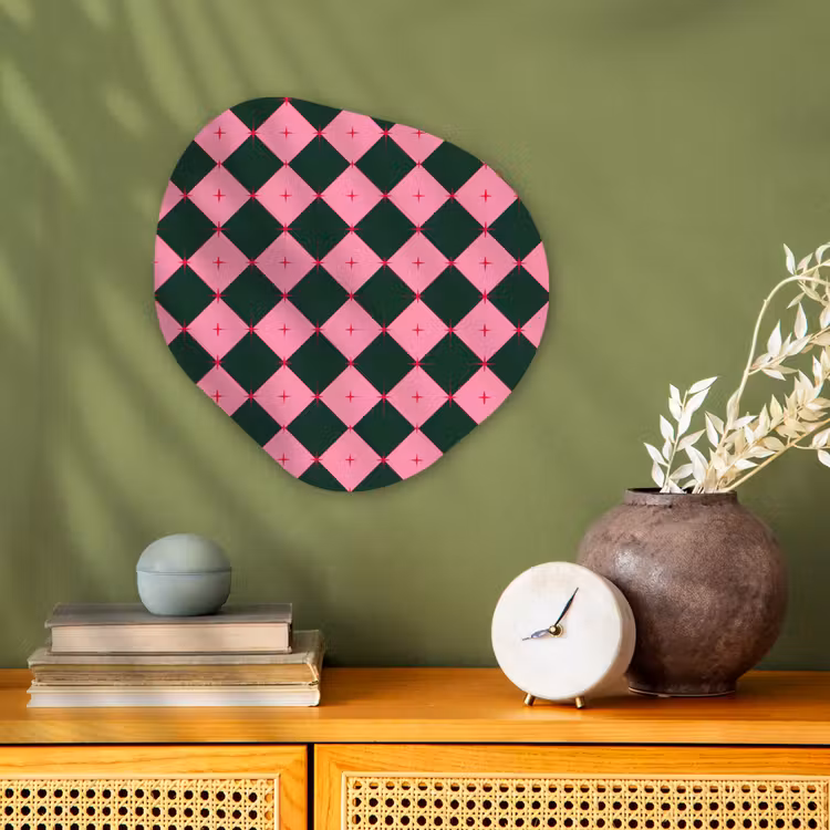 Organisch schilderij forex - Ster - Roze - Groen - Kerst — 2