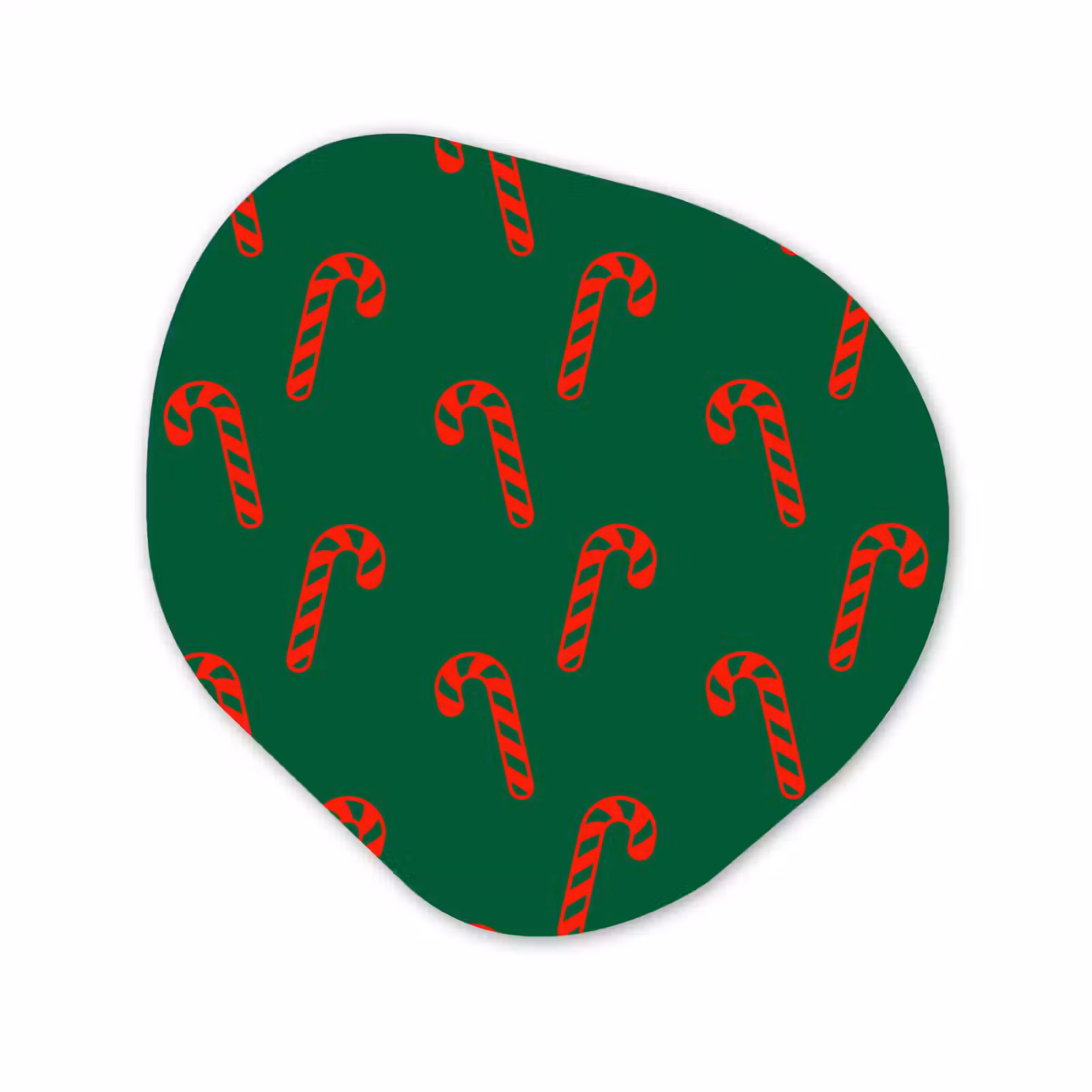 Organisch schilderij forex - Kerst - Groen - Rood - Zuurstok — 1
