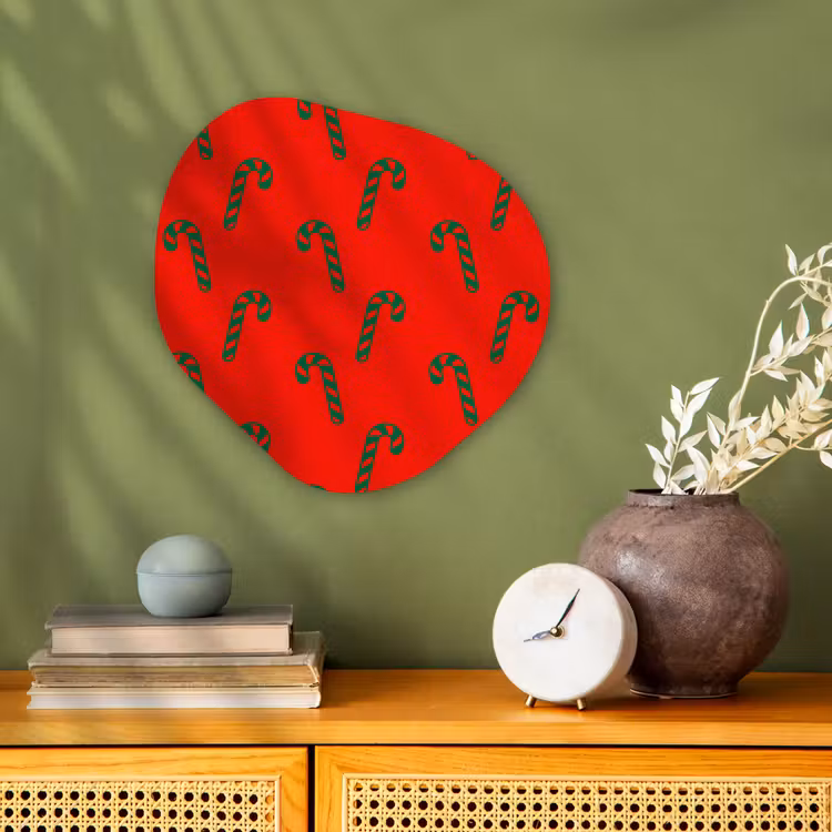 Organisch schilderij forex - Kerst - Rood - Groen - Zuurstok — 2