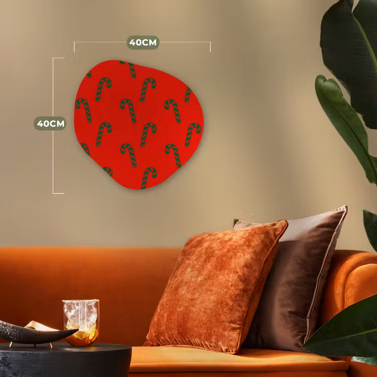 Organisch schilderij forex - Kerst - Rood - Groen - Zuurstok — 4