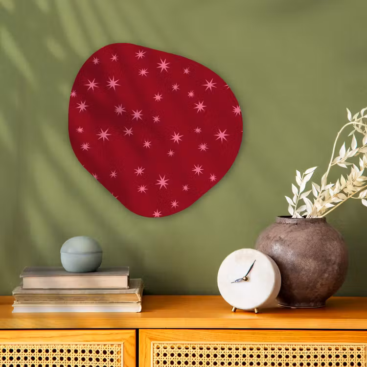 Organisch schilderij forex - Ster - Roze - Kerst - Rood — 2