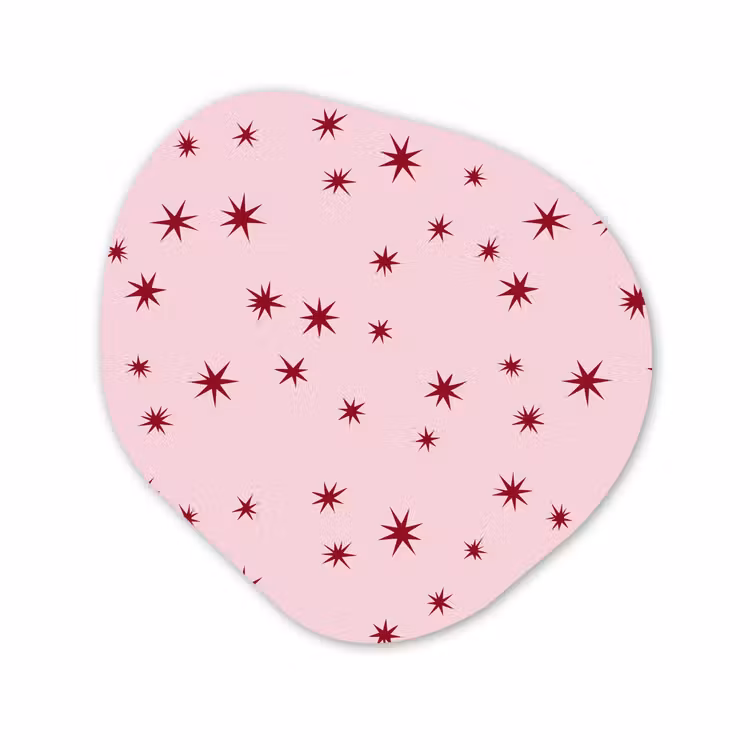 Organisch schilderij forex - Ster - Roze - Rood — 1