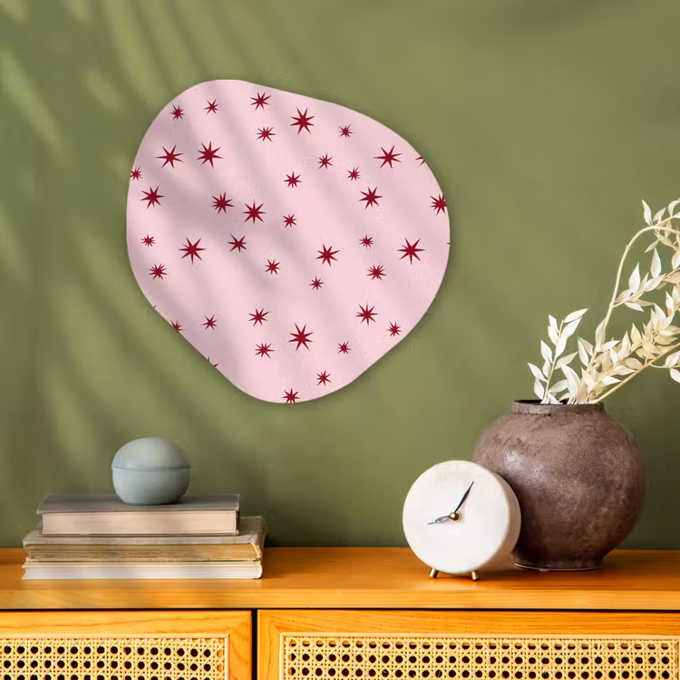 Organisch schilderij forex - Ster - Roze - Rood — 2