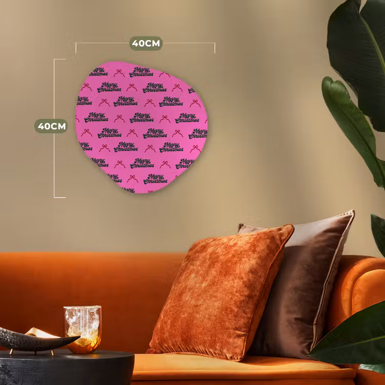Organisch schilderij forex - Tekst - Neon - Roze - Kerst — 4