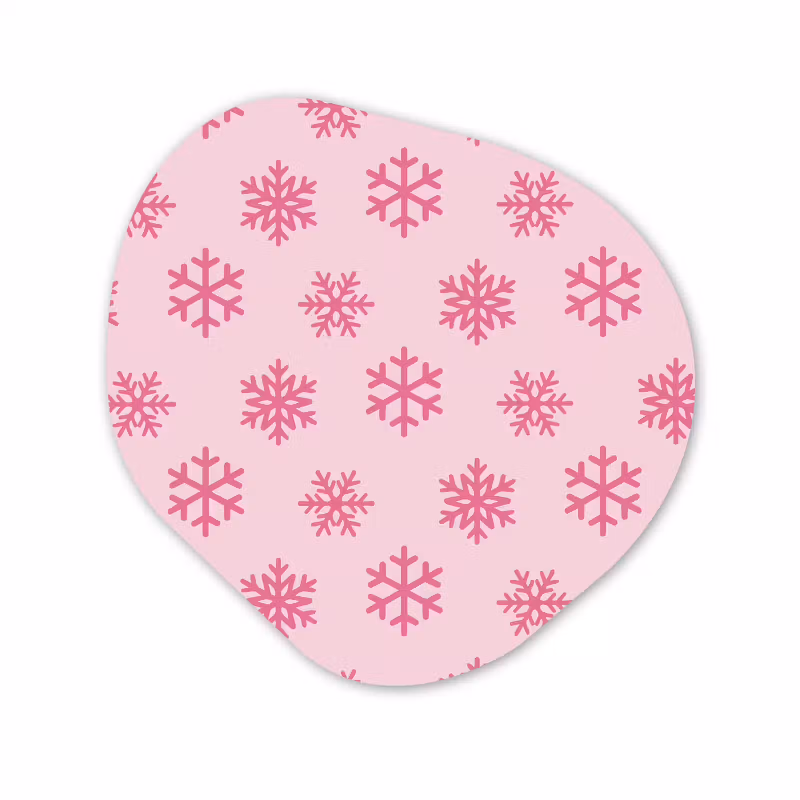 Organisch schilderij forex - Sneeuwvlok - Roze - Kerst — 1