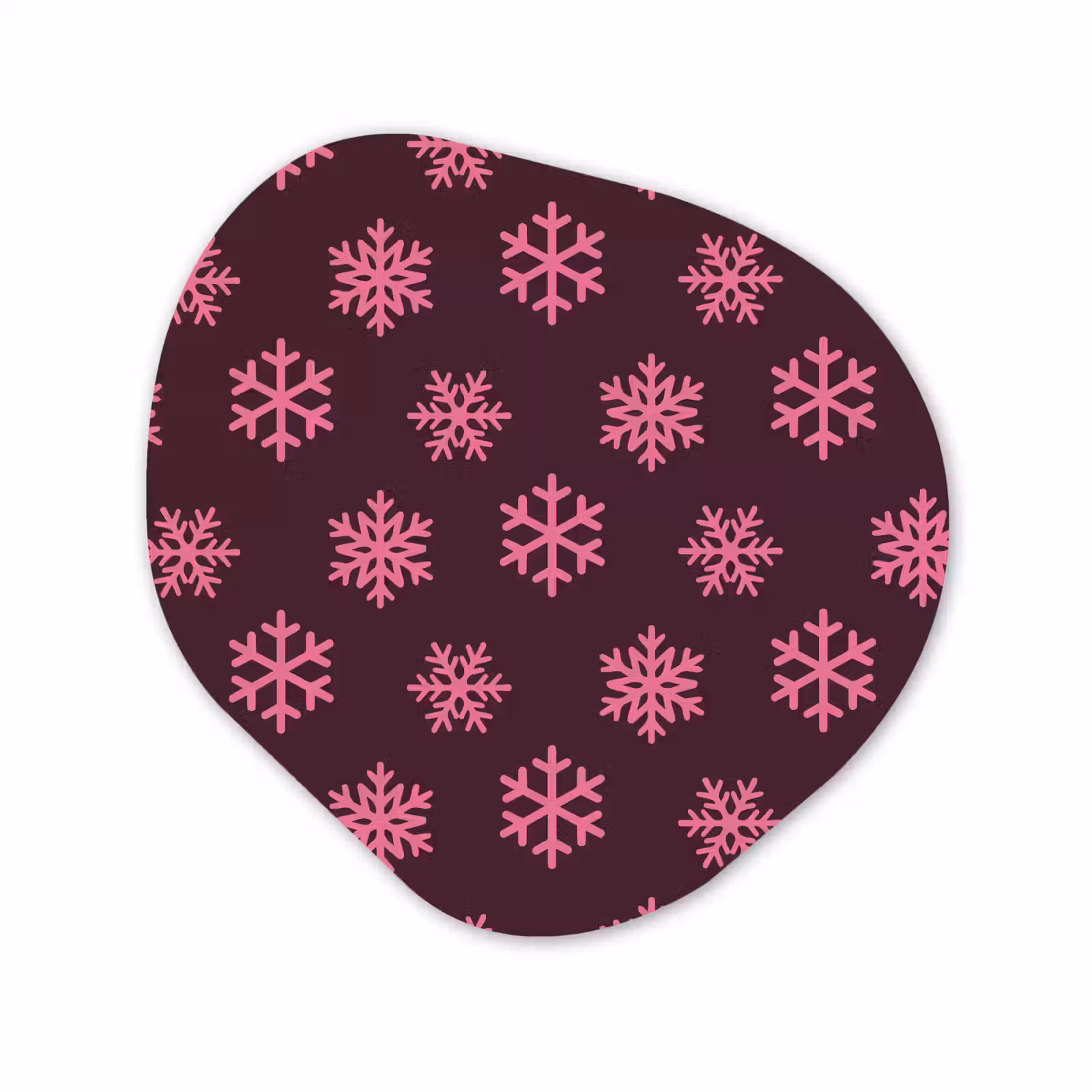 Organisch schilderij forex - Sneeuwvlok - Roze - Paars - Kerst — 1
