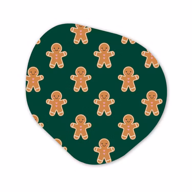 Organisch schilderij forex - Peperkoek - Kerst - Groen — 1
