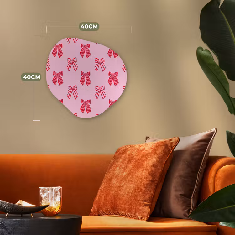 Organisch schilderij forex - Strikken - Kerstmis - Roze - Rood — 4