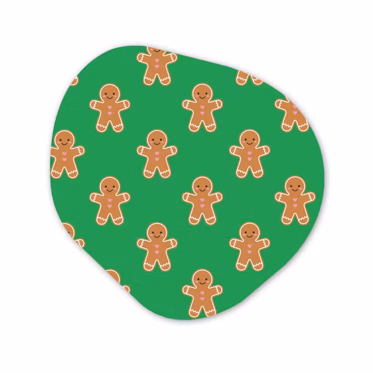 Organisch schilderij forex - Peperkoek - Kerst - Neon - Groen — 1