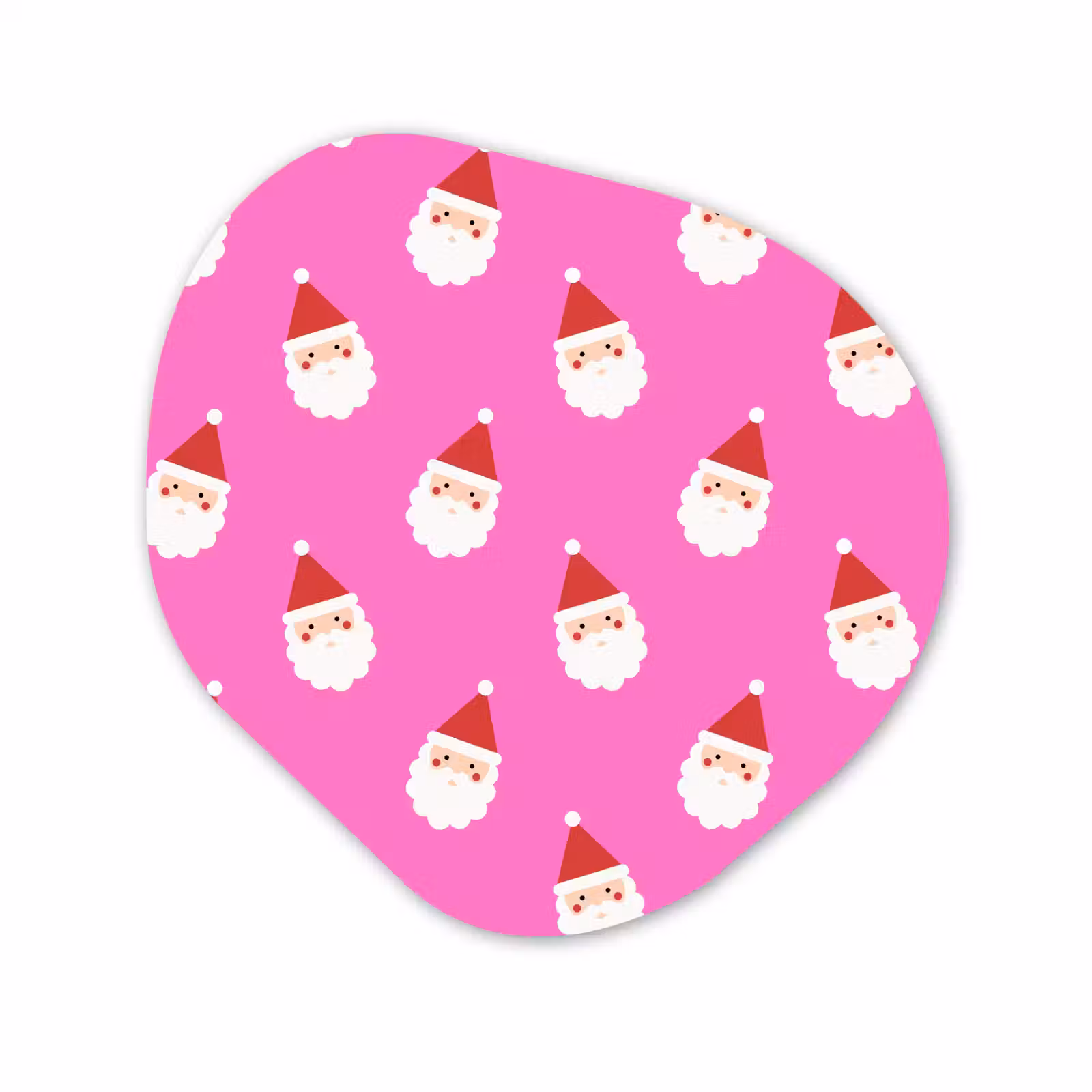 Organisch schilderij forex - Kerstman - Kerst - Roze - Rood — 1