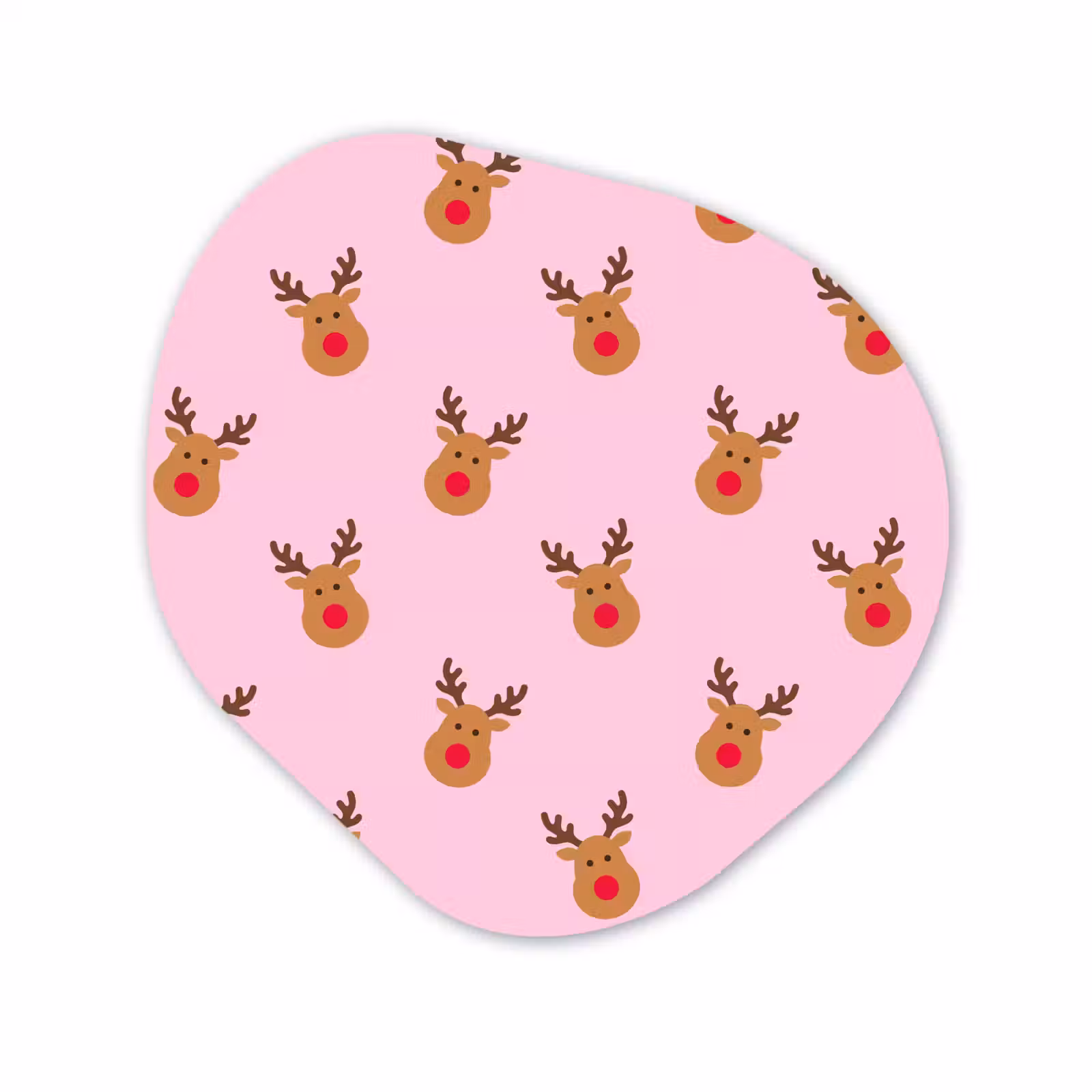 Organisch schilderij forex - Rendieren - Kerst - Roze - Rood — 1