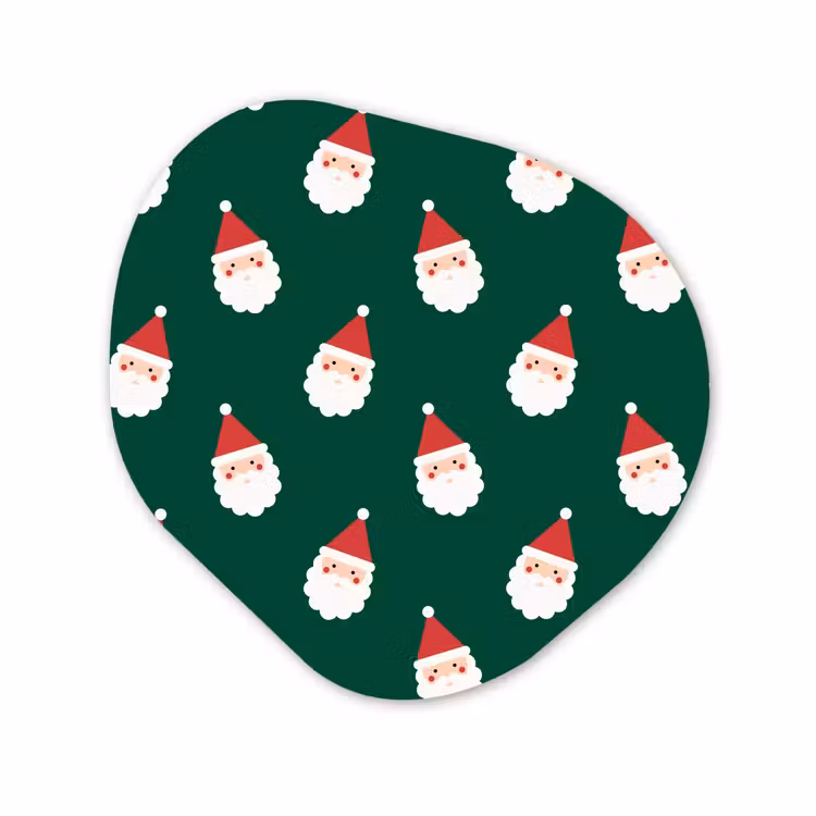 Organisch schilderij forex - Kerstman - Kerst - Groen — 1