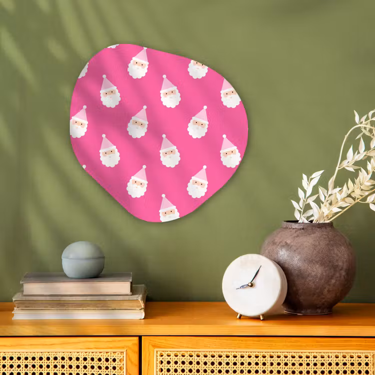 Organisch schilderij forex - Kerstman - Kerst - Neon - Roze — 2