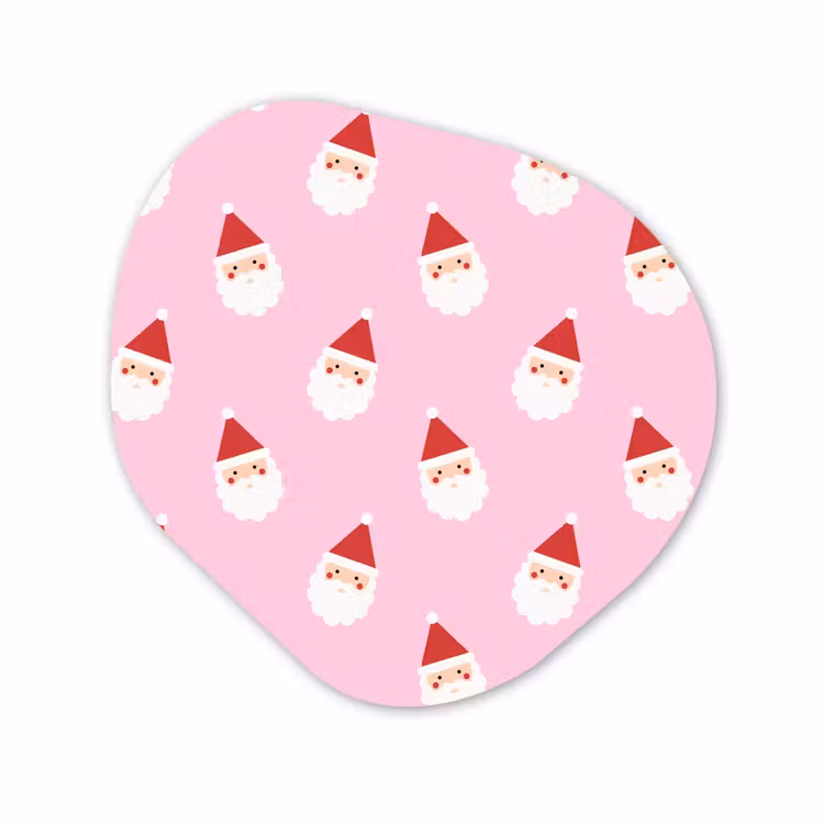 Organisch schilderij forex - Kerstman - Kerst - Roze — 1