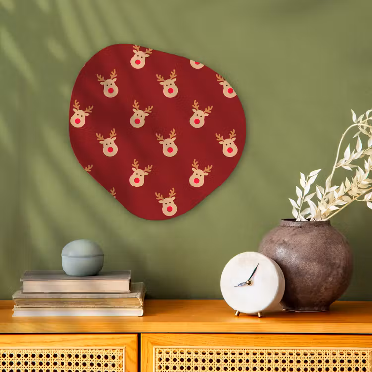Organisch schilderij forex - Rendieren - Kerst - Rood - Bruin — 2