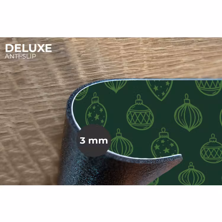 Placemat - 6 stuks - Kerstbal - Groen - Kerst — 4