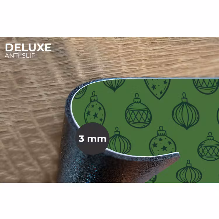 Placemat - 6 stuks - Kerstbal - Kerst - Groen — 4