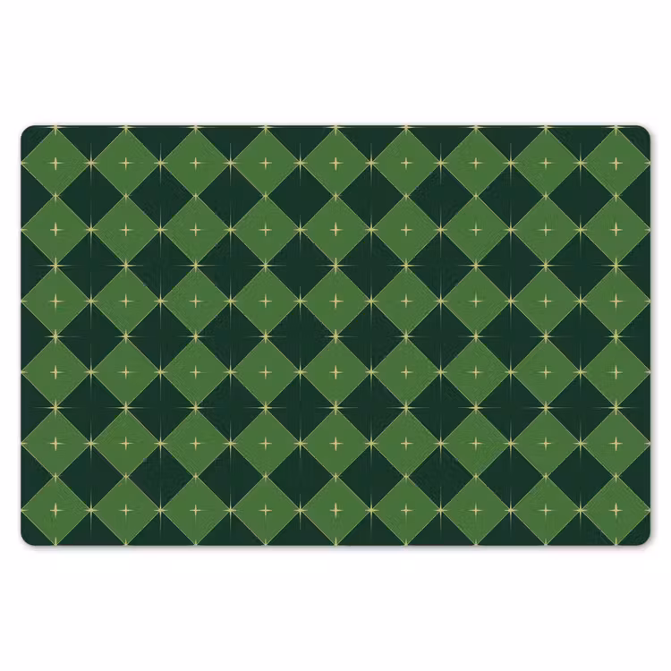 Placemat - 6 stuks - Ster - Groen - Kerst — 7