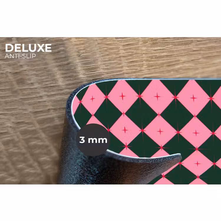Placemat - 6 stuks - Ster - Roze - Groen - Kerst — 4