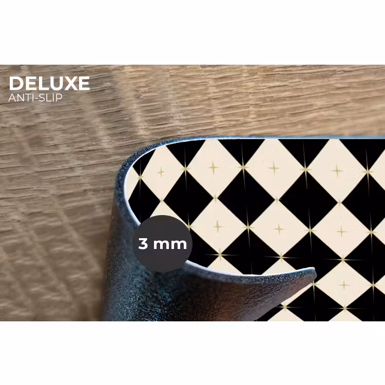 Placemat - 6 stuks - Ster - Zwart - Wit - Kerst — 4