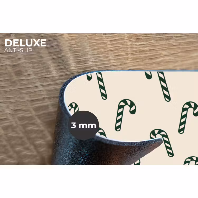 Placemat - 6 stuks - Kerst - Groen - Crème - Zuurstok — 4