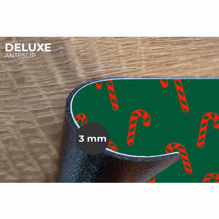 Placemat - 6 stuks - Kerst - Groen - Rood - Zuurstok — 4