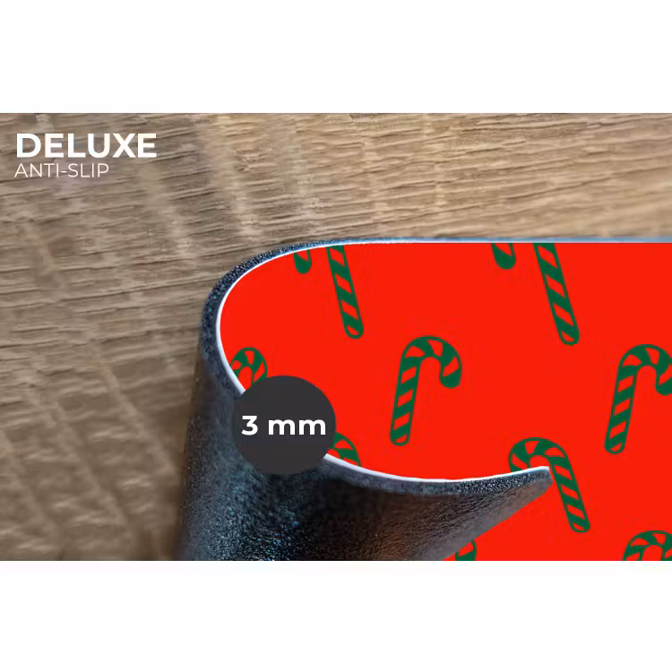 Placemat - 6 stuks - Kerst - Rood - Groen - Zuurstok — 4