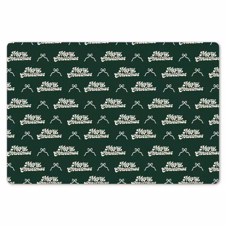 Placemat - 6 stuks - Tekst - Groen - Wit - Tekst — 7