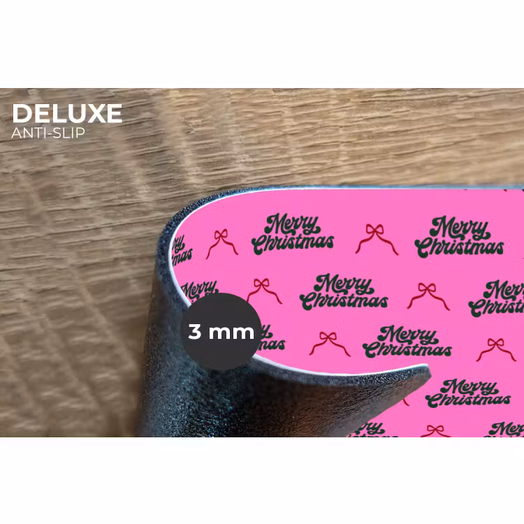 Placemat - 6 stuks - Tekst - Neon - Roze - Kerst — 4
