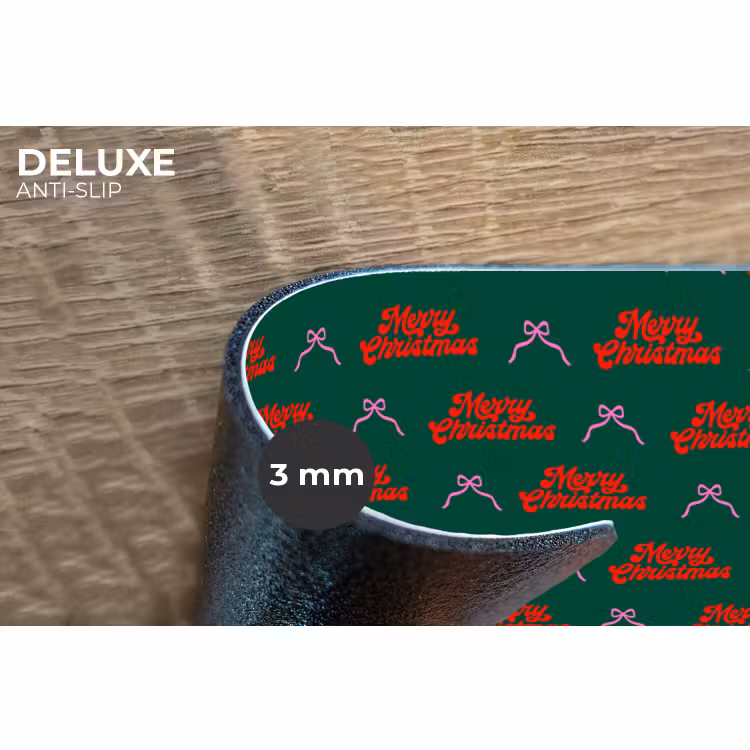 Placemat - 6 stuks - Tekst - Roze - Rood - Groen - Strik — 4