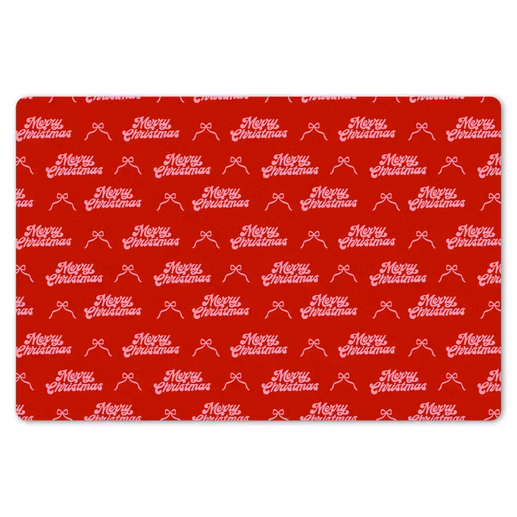 Placemat - 6 stuks - Tekst - Strik - Roze - Rood — 7