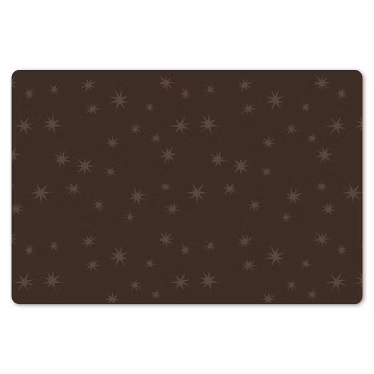 Placemat - 6 stuks - Bruin - Sterren - Kerst — 7