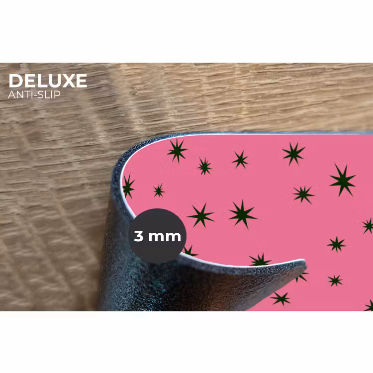 Placemat - 6 stuks - Ster - Groen - Roze - Kerst — 4